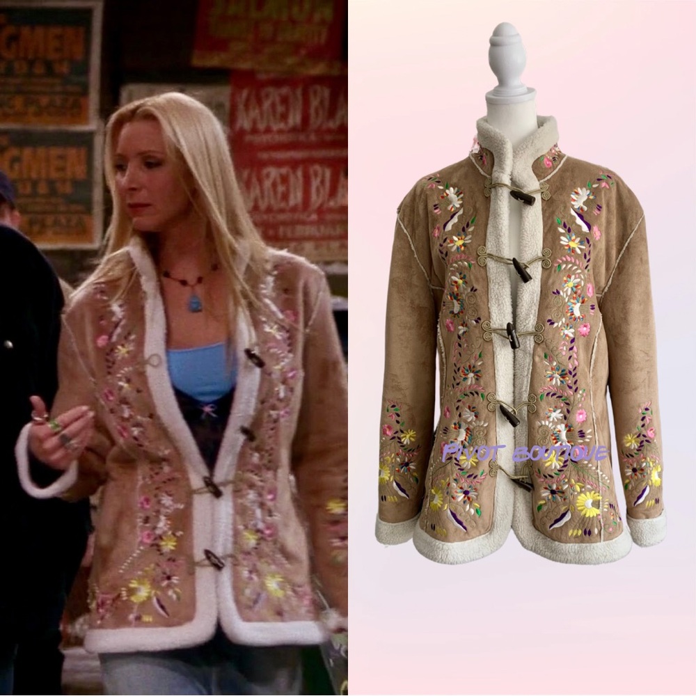 Vintage Embroidered Coat ASO Phoebe Buffay on Friends